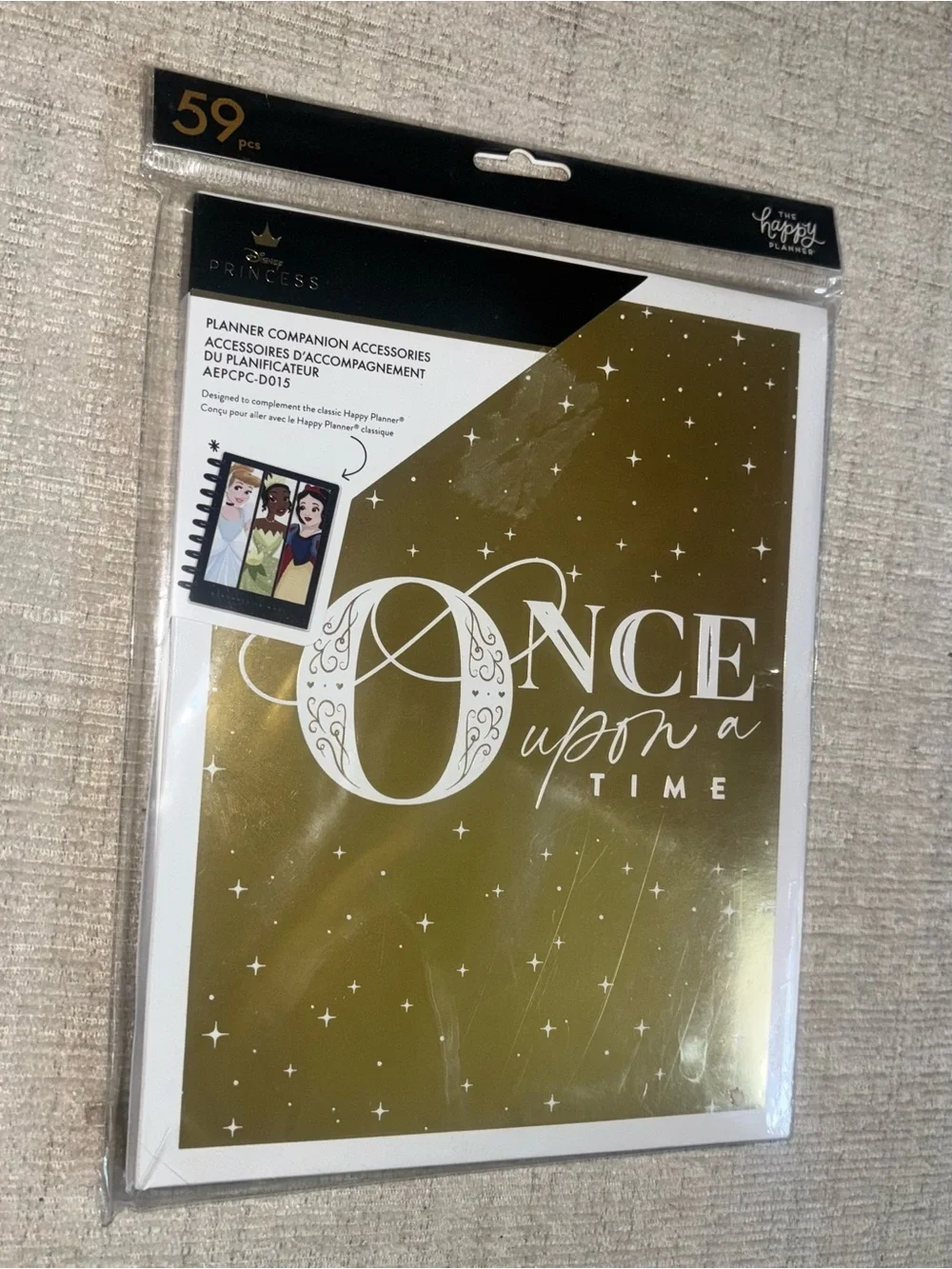 Happy Planner Disney Princess Once Upon a Time Planner Companion 59 Pieces NIP